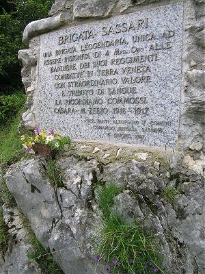 ASIAGO REGALA ALLA SARDEGNA IL CIMITERO DELLA BRIGATA SASSARI